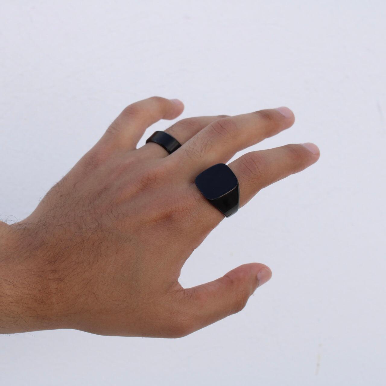 Anillo Tokio Black - nomada.mxj
