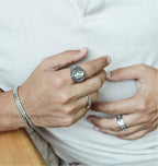 Anillo Santorini Silver - nomada.mxj